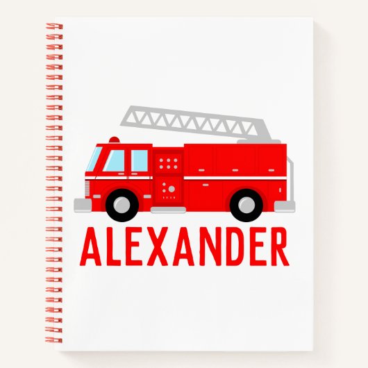 Naam brandende vrachtwagen notitieboek (Voorkant)
