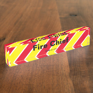 Naam brandweerhoofd Bord Naambordje