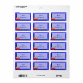 Naam brandweerwagen Label (Full Sheet)