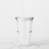 Naam bridesmaid minimalist acryl drinkbeker (Links)