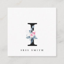 NAAM BRIEF VAN ZFT BLUSH BLUE FLORAL ALPHABETS I