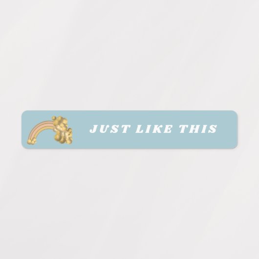 Naam Bright Boho Rainbow Labels (Design 2)