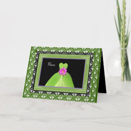 NAAM - Bruidsmeisje Nodig LIME GREEN Gown uit