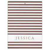 Naam bruin en wit strips klembord (Achterkant)