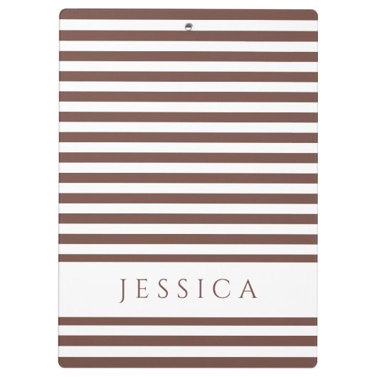 Naam bruin en wit strips klembord (Achterkant)