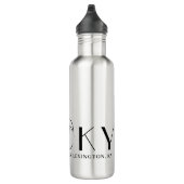 Naam buigzame of paarse Hoefijzer Lucky Rider Gift Waterfles (Rechts)