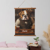 Naam Bulldog Bartender Hangend Wandkleed (Slaapkamer)