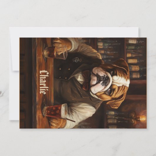 Naam Bulldog Bartender Kaart (Voorkant)