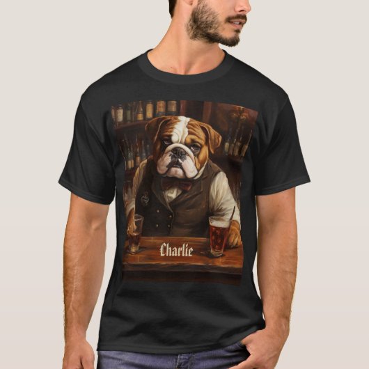 Naam Bulldog Bartender T-shirt (Voorkant)