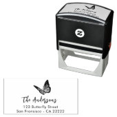 Naam butterfly-retouradres  zelfinktende stempel (In situ)