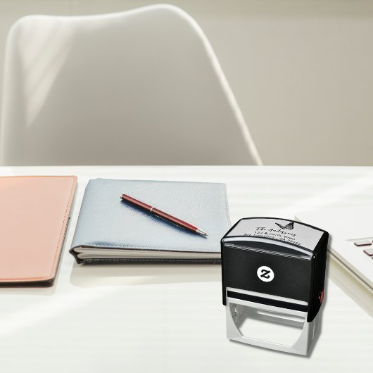 Naam butterfly-retouradres  zelfinktende stempel