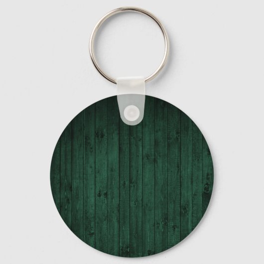 Naam Cabin Rustic Green Wood Sleutelhanger (Achterkant)