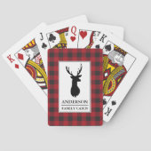 Naam cabine: Deer Red Buffalo Pset Pokerkaarten (Achterkant)