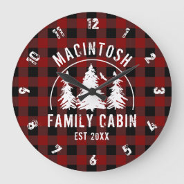 Naam Cabine Familie Rood Buffalo Pset Grote Klok