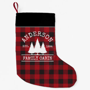 Naam Cabine Familie Rood Buffalo Pset Kleine Kerstsok