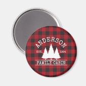 Naam Cabine Familie Rood Buffalo Pset Magneet (Voorkant / Achterkant)