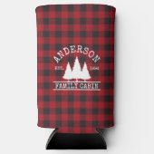 Naam Cabine Familie Rood Buffalo Pset Seltzer Blikjeskoeler (Voorkant)