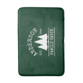 Naam Cabine Familienaam Forest Green Badmat (Voorkant Verticaal)