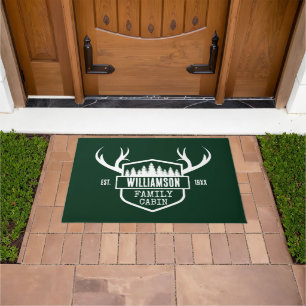 Naam Cabine Familienaam Forest Green Deurmat