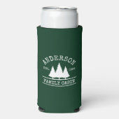 Naam Cabine Familienaam Forest Green Seltzer Blikjeskoeler (Seltzer Voorkant)