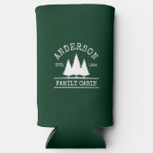 Naam Cabine Familienaam Forest Green Seltzer Blikjeskoeler (Voorkant)