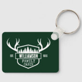 Naam Cabine Familienaam Forest Green Sleutelhanger (Voorkant)