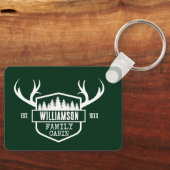 Naam Cabine Familienaam Forest Green Sleutelhanger (Voorkant)