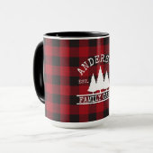 Naam cabine: Rode Buffalo, groot Mok (Voorkant links)