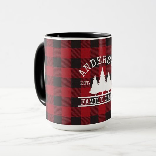 Naam cabine: Rode Buffalo, groot Mok (Voorkant links)