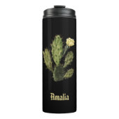 Naam Cactus Flower  Black Thermal Tumbler Thermosbeker (Voorkant)