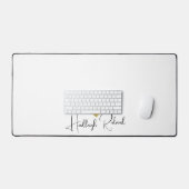 Naam Calligrafie Monogram Hart Bureaumat (Keyboard & Muis)