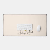 Naam Calligrafie Monogram Hart Bureaumat (Keyboard & Muis)