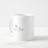 Naam Calligrafie Monogram Hart Koffiemok (Voorkant links)