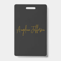 Naam Calligrafie Professioneel Elegant Gouden Kleu