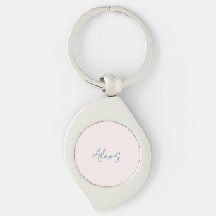 Naam Calligrafie Schrift Eenvoudig Gewone Pastel K Sleutelhanger