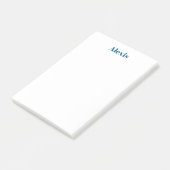 Naam Calligrafie Script Eenvoudig Eenvoudig Wit Bl Post-it® Notes (Schuin)