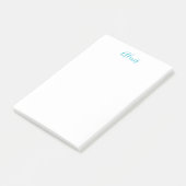Naam Calligrafie Script Eenvoudig Eenvoudig Wit Bl Post-it® Notes (Schuin)