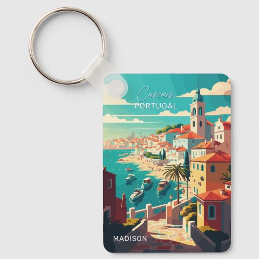 Naam Cascais Portugal Sleutelhanger (Voorkant)