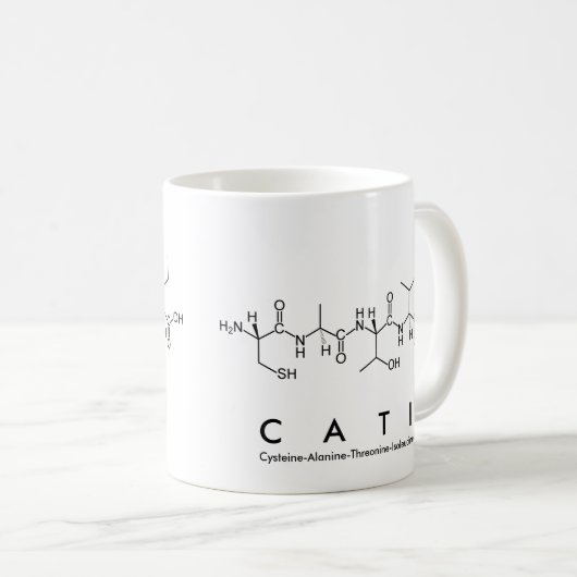 Naam Cati peptide mok (Voorkant rechts)