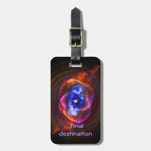 Naam, Cats Eye Nebula, Eye of God Bagagelabel (Voorkant verticaal)