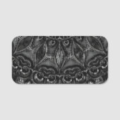 Naam Charcoal Mandala Naamplaatje (Voorkant)