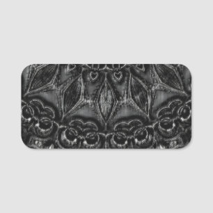Naam Charcoal Mandala Naamplaatje
