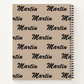 Naam Cheetah Spiral Notitieboek personaliseren (Achterkant)