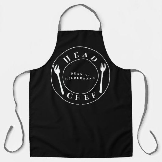 Naam chef-kok schort (Voorkant)