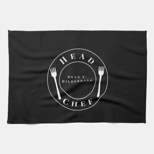 Naam chef-kok theedoek (Horizontaal)