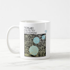 Naam Chemistry Experiment Blue Bubbles Black Funny Koffiemok