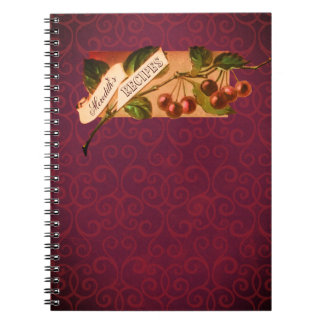 naam Cherries Retro Recipe Notitieboek