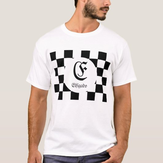 Naam Chess Lover T-Shirt (Voorkant)