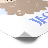 Naam Christelijk Leuk Baby Sheep Bible Quote Poster (Hoek)