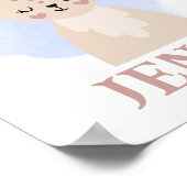 Naam Christelijk Leuk Konijnenkonijn Bijbelcitaat Poster (Hoek)